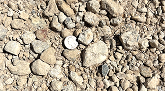 Crushed concrete from Delta Materials landscaping materials