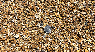 Crushed brown from Delta Materials landscaping materials