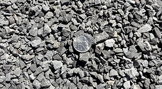 Photo of limestone provided from Delta Materials landscaping materials