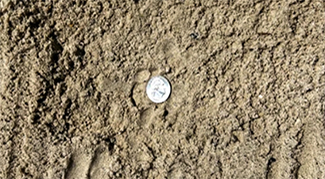 river sand provided from Delta Materials landscaping materials