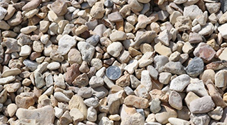road gravel provided from Delta Materials landscaping materials